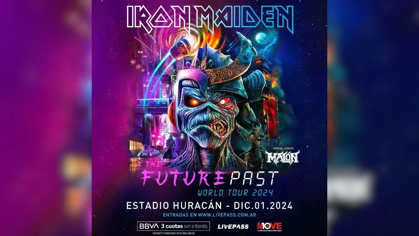 Iron Maiden anuncia su regreso a la Argentina en 2024 FM Rock & Pop 95.9