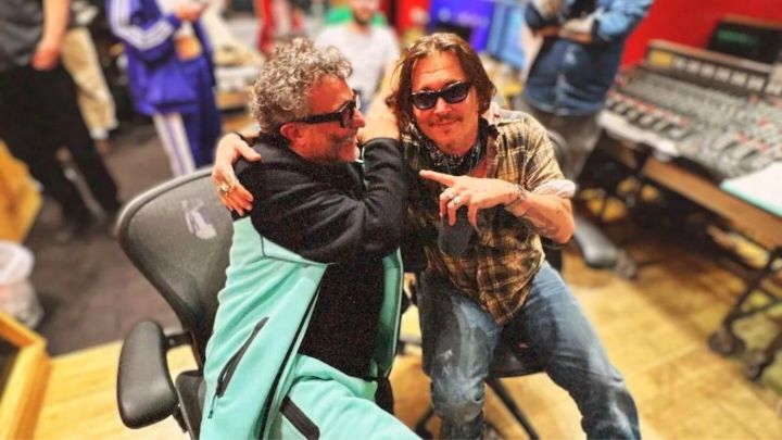 Fito Páez y Johnny Depp juntos en los estudios Abbey Road