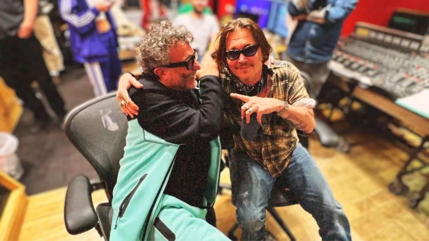 Fito Páez y Johnny Depp juntos en los estudios Abbey Road