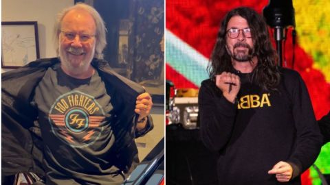 ABBA agradeció a Dave Grohl por usar un sweater con su nombre en Glastonbury