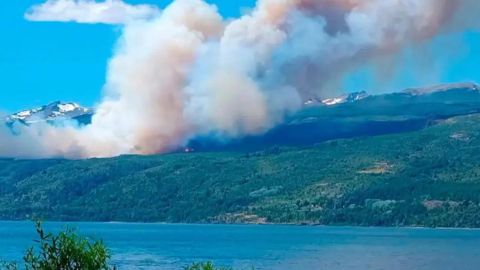 Incendio en el Parque Nacional Los Alerces