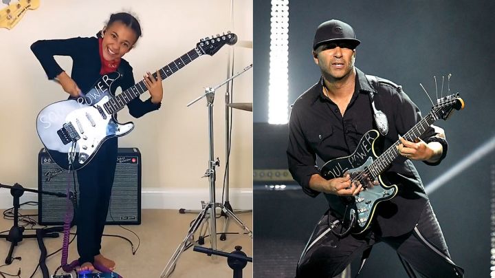 Tiene 10 años y rockea con la guitarra de Tom Morello